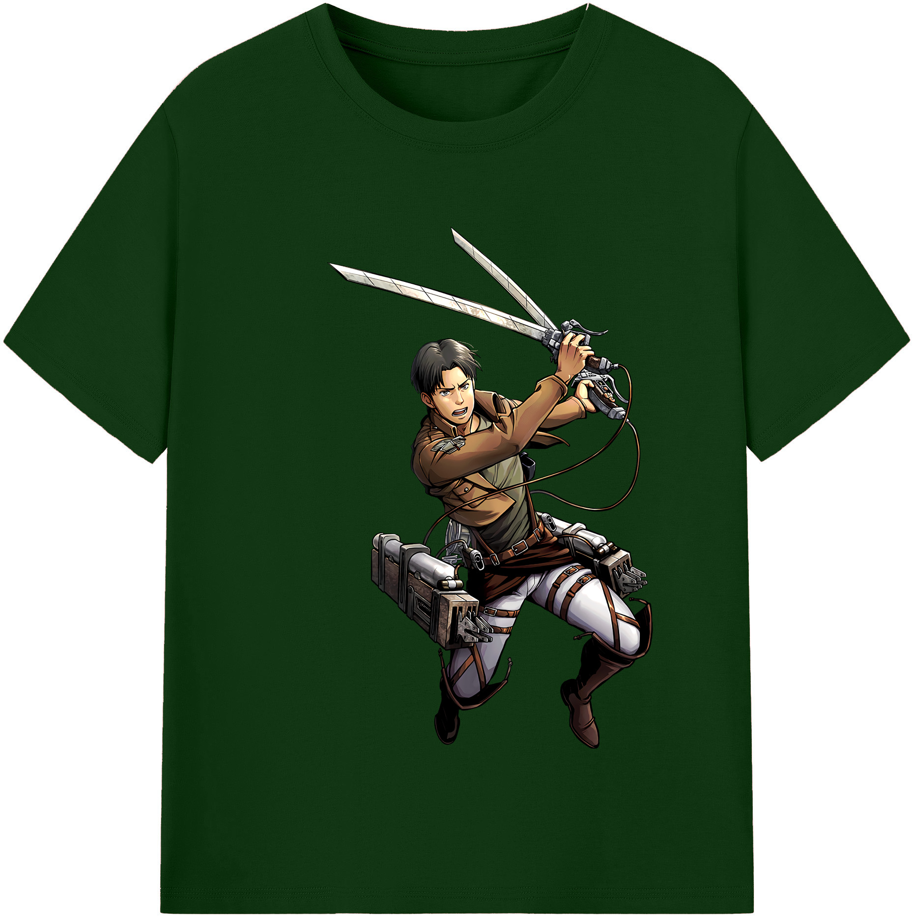 （画像用） 進撃の巨人 Attack on Titan 綿100％半袖Tシャツ（フロントプリント）